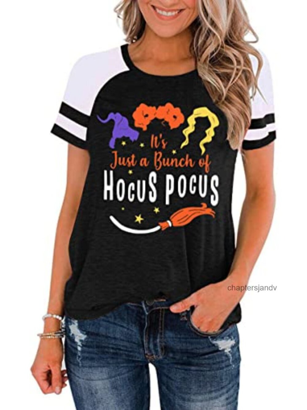 Hocus Pocus Witch Graphic Short Sleeve T-Shirt